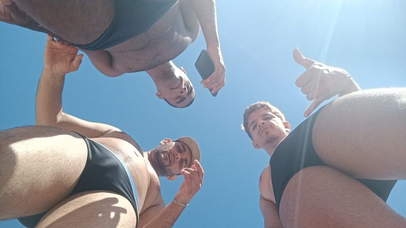 Foda na praia de nudismo