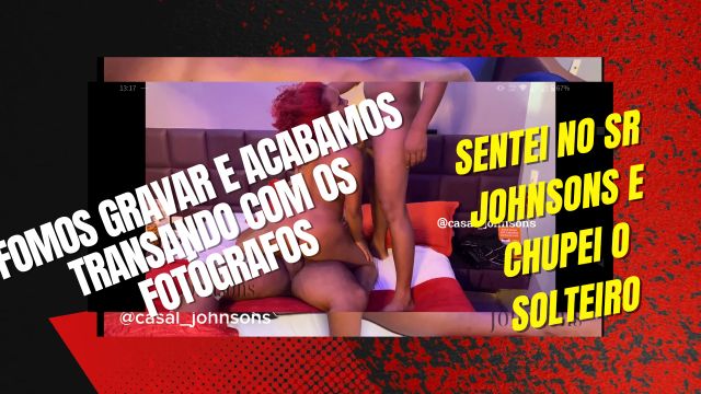 Continuei sentando e chupando