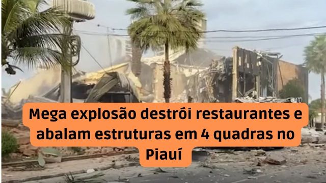 Grande explosão destrói restaurantes e abala estrutu...
