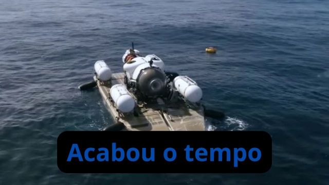 Tempo estimado de oxigênio em submarino sumido chega...