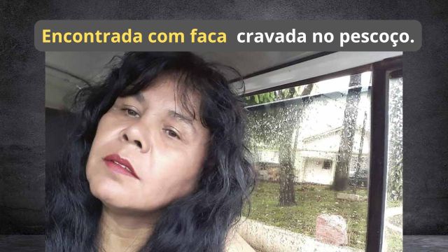 Mulher é encontrada morta dentro de casa, com uma fa...