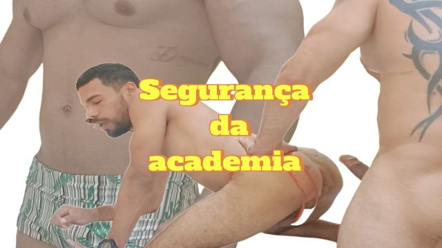 O segurança gozou fundo