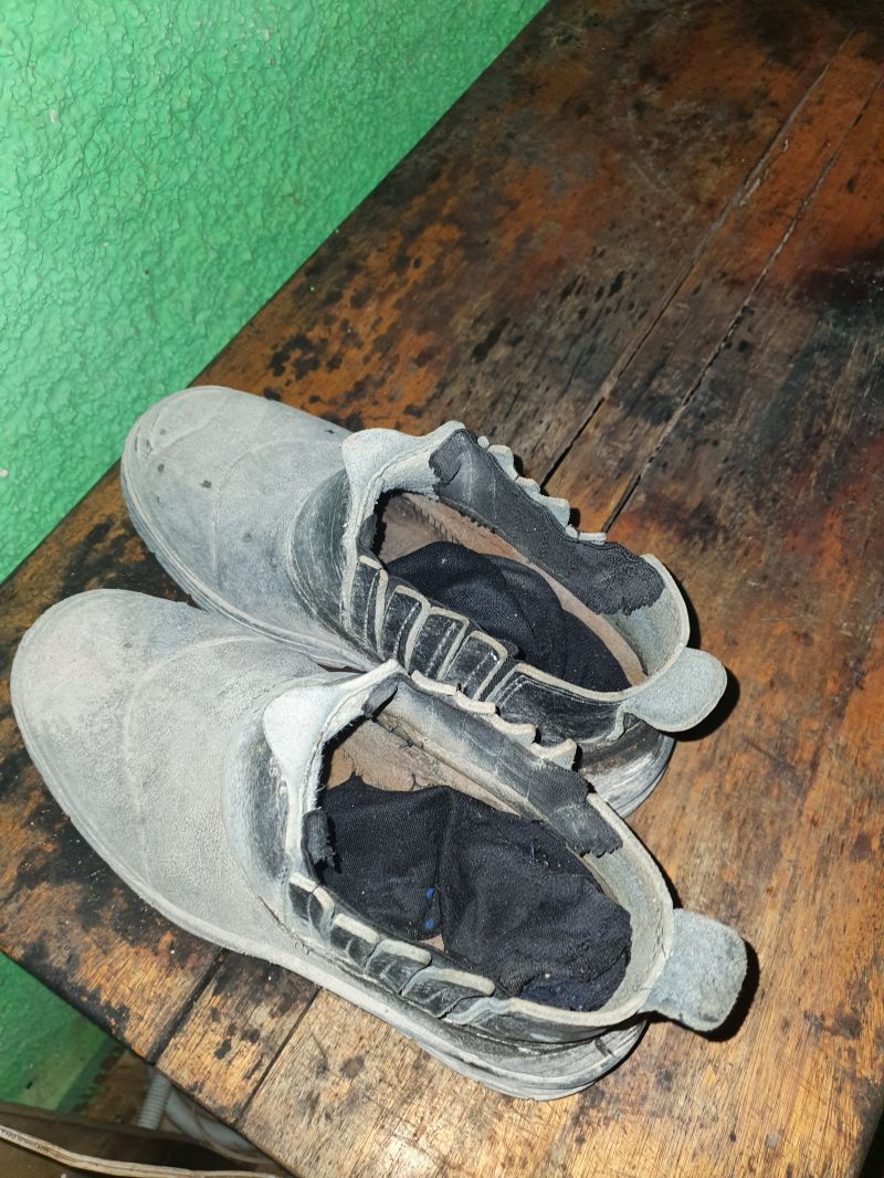 Flagra da butina de um pedreiro