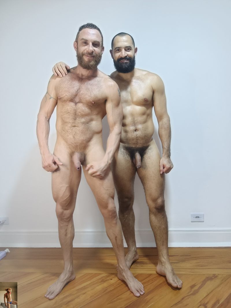 Massagens e pegação de machos barbados