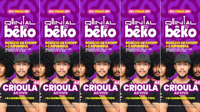 QUINTAL DO BEKO - CRIOULA AO VIVO + DJ!