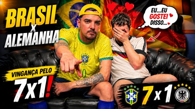 Fodeu o rabo do alemãozinho pra se vingar do 7 x 1