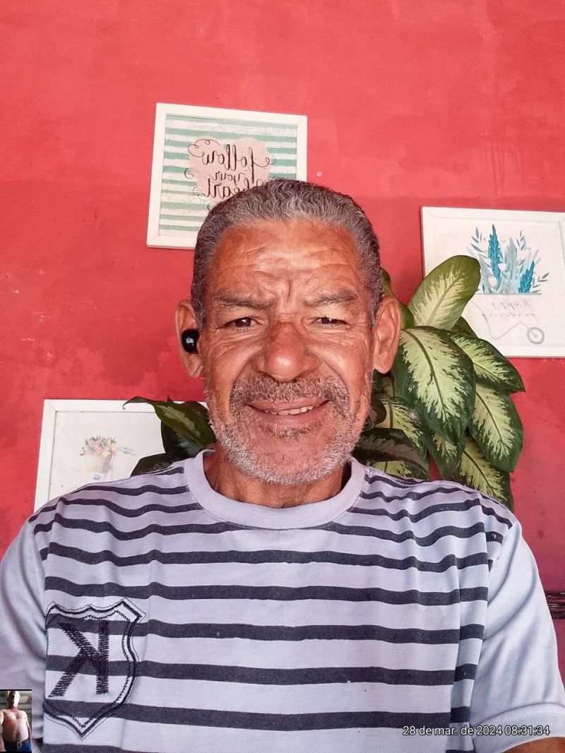 José Heriberto pedreiro 67 anos