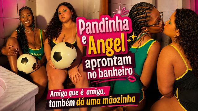Angel e Pandinha fodendo no banheiro