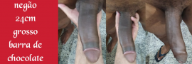 Negro Bom cm uma bela barra de chocolate
