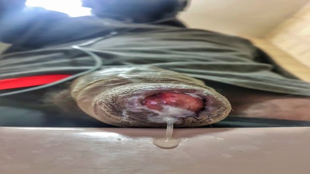 Pov - Exibindo meu pau uncut e porra