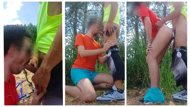 393 - Ciclista novinho no mato